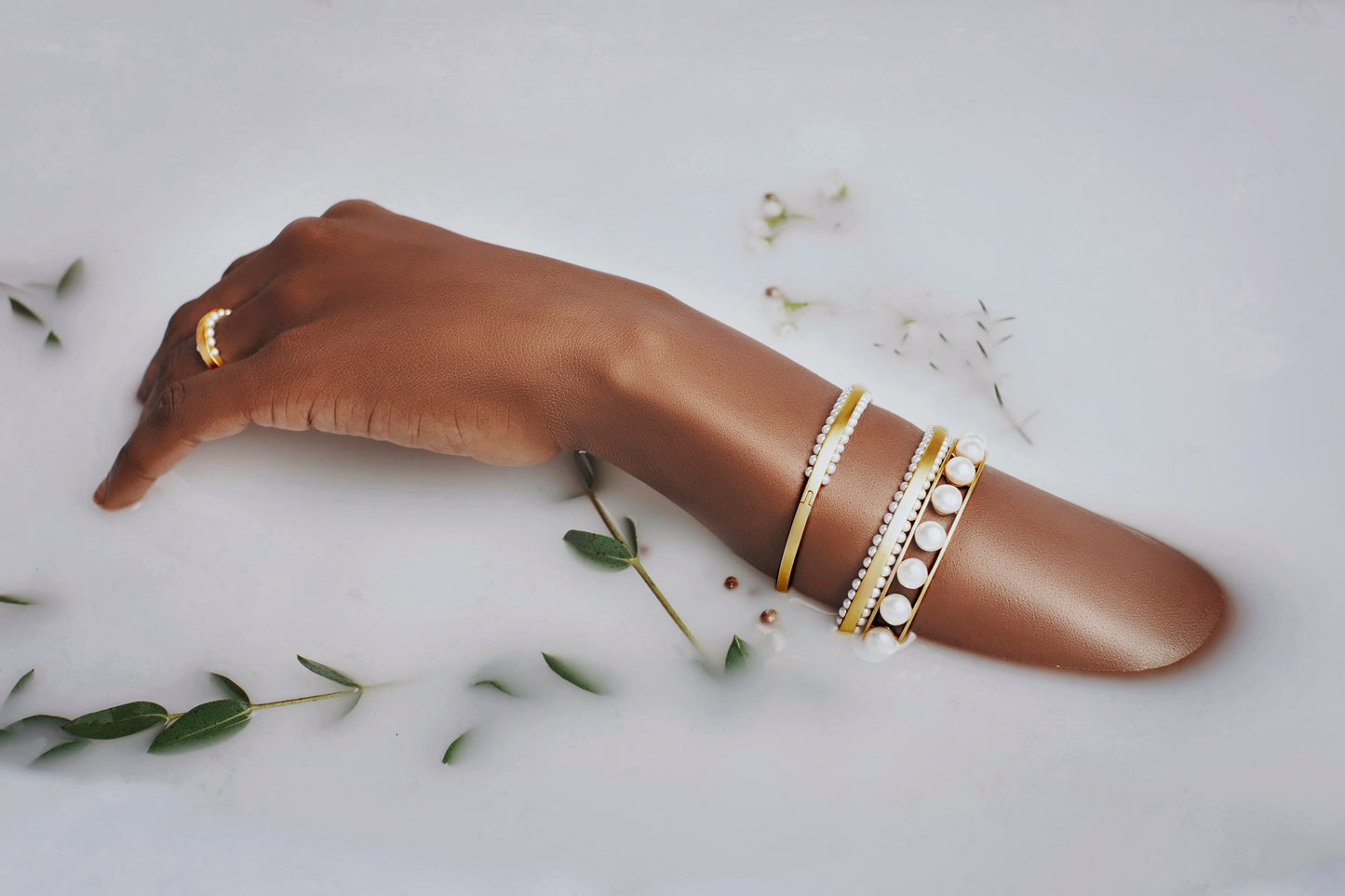 Hidden Treasures Half Bangle